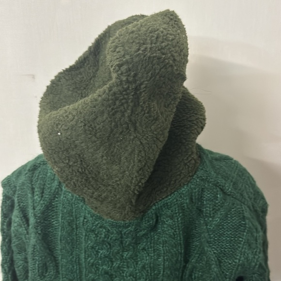 Rebell’s NWOT Cable Knit Thick Sweater Fleece Hoodie Jacket -Unisex - Picture 11 of 17